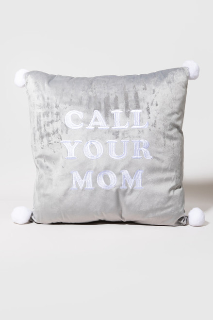 Call Your Mom Velvet Pillow