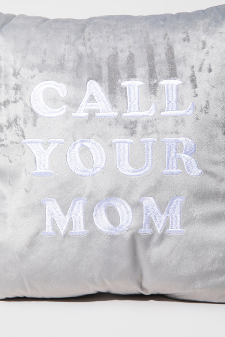 Call Your Mom Velvet Pillow