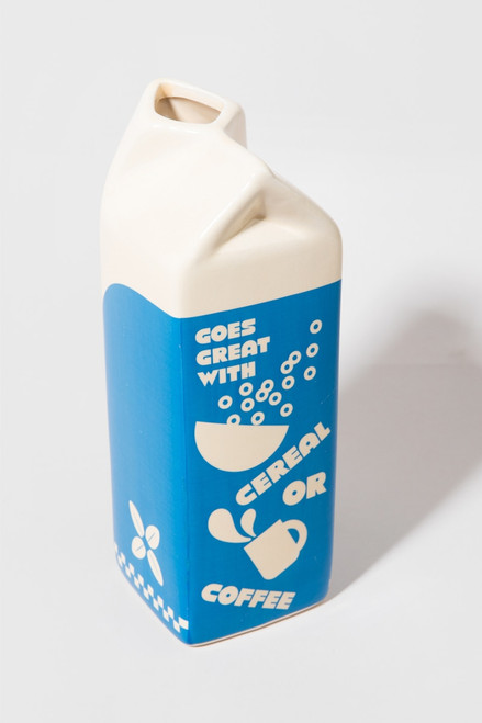 Oat Milk Carton Shape Vase