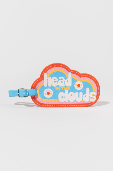 Getaway Shaped Luggage Tag Head In The Clouds