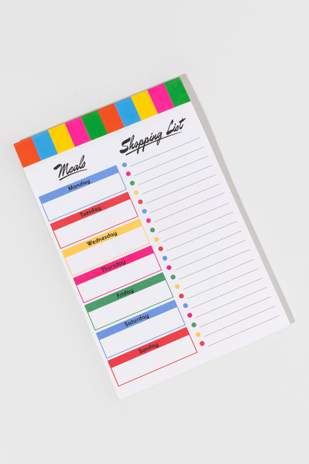 Magnetic Shopping List Colorblock