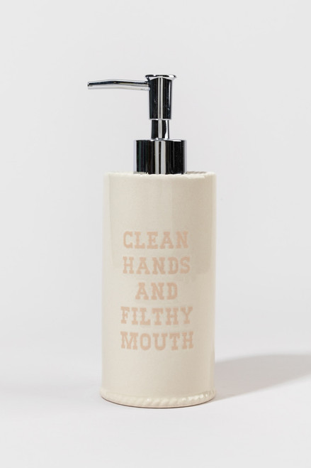 Dirty Mouth Ceramic Soap Dispenser