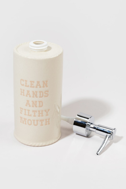 Dirty Mouth Ceramic Soap Dispenser