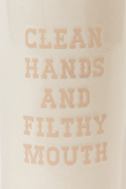 Dirty Mouth Ceramic Soap Dispenser