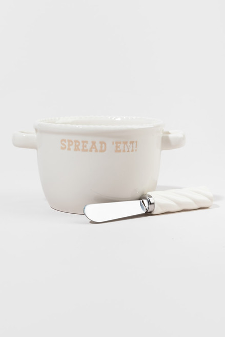 Spread Em Cereal Bowl With Spreader