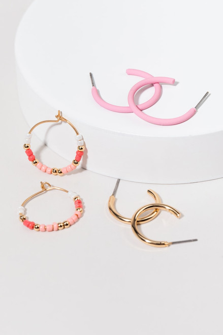 Bekki Hoop Earrings Set