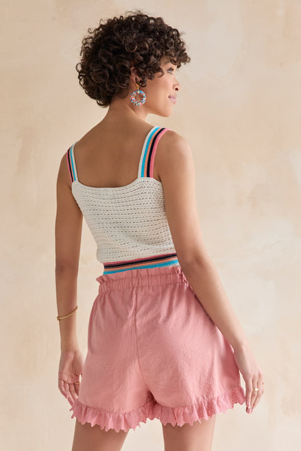 Kenya Eyelet Trim Soft Shorts