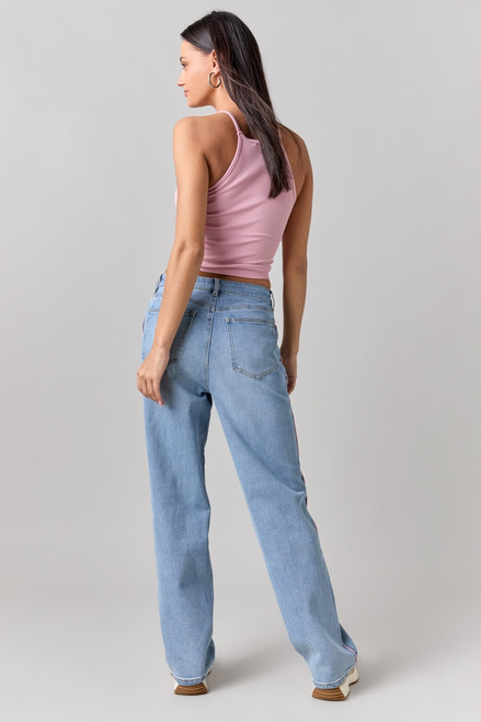 Jeannette Straight Cord Seam Jeans
