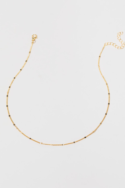 Victoria 14K Flat Gold Chain Necklace