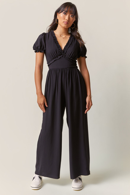 Serena Ruffle Trim Jumpsuit