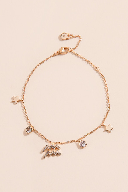 Zodiac Charm Drop Bracelet