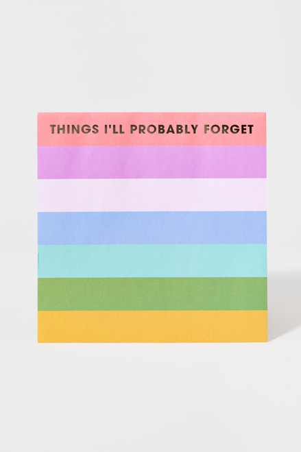 Things Ill Probably Forget Journal