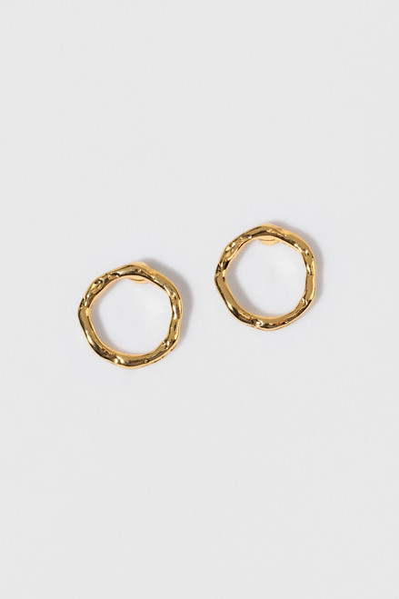 Dollie Organic Circle Stud Earrings