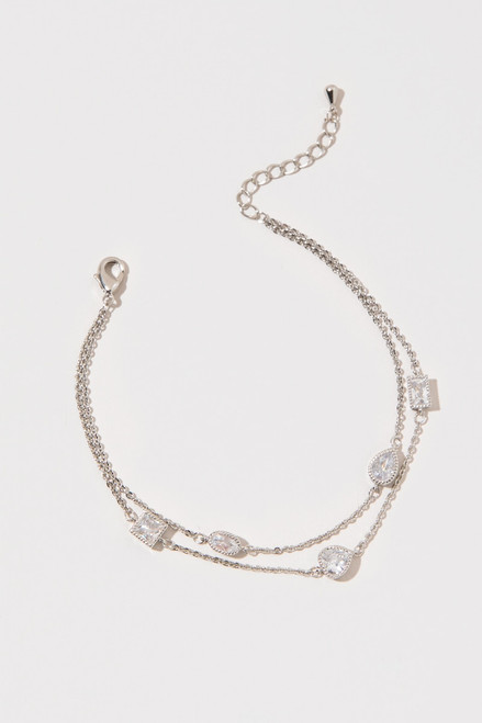 Abbey Bezel Heart Bracelet