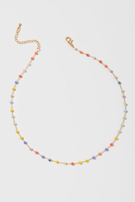 Nadia Rosary Micro Bead Necklace