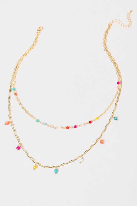 Alyson Multi Shaky Bead Necklace