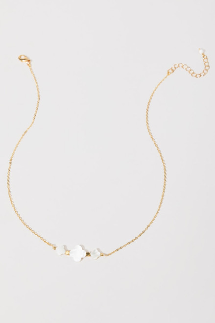 Marsha Shell Clover Necklace