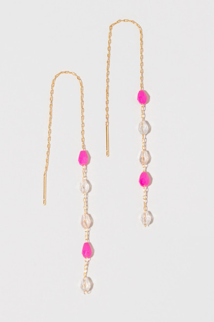 Rosa Delicate Glass Bead Earrings