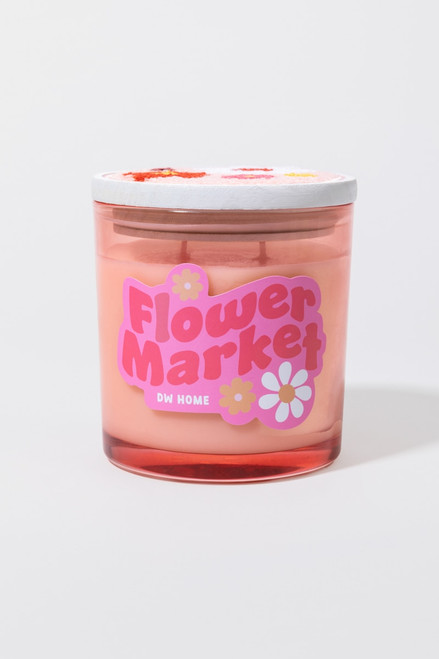 DW Home Flower Market Rug Top Scented Candle