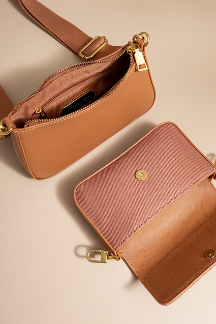 Brooke Canvas Thick Strap Crossbody Bag