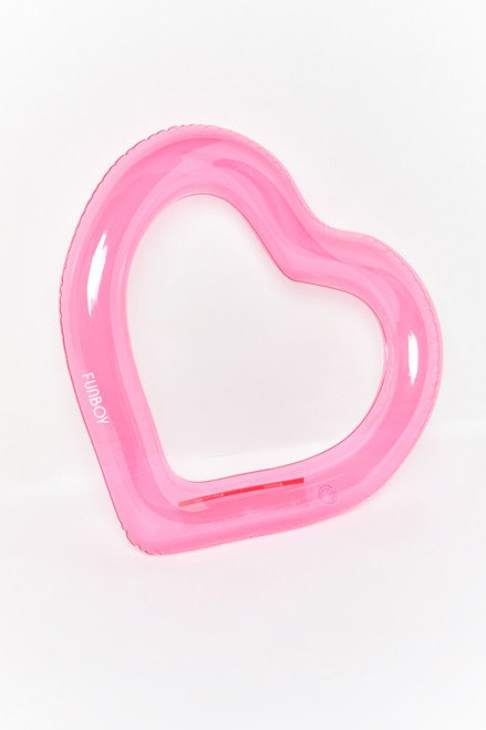 Funboy Clear Pink Heart Tube