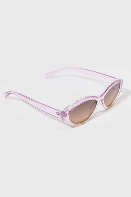 Sidney Pearl Top Oval Sunglasses