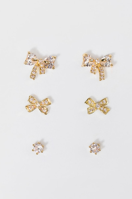 Bethanie Bows And Stud Earrings Set