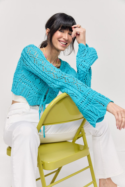 Charley Keyhole Crochet Pullover