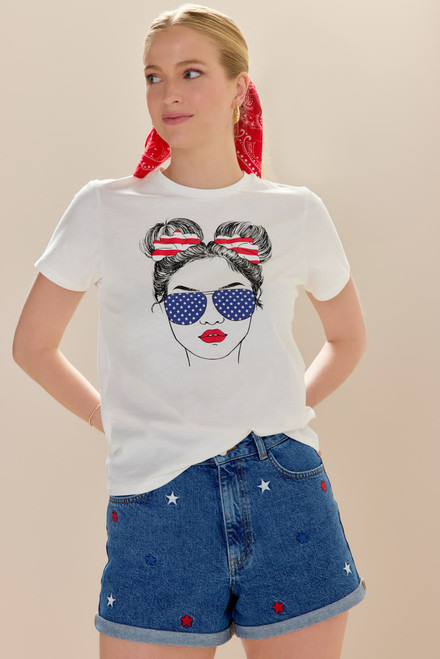 Avril American Girl Graphic Tee Shirt