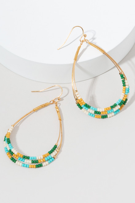 Kurstin Beaded Drop Earrings