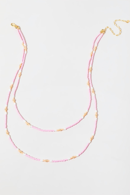 Candace Bead And Pearl Layered Necklace