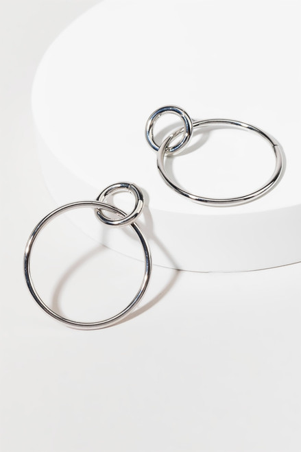 Christine Circle Loop Earrings