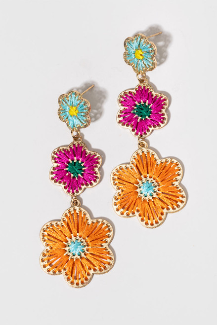 Lynette Grand Flower Earrings