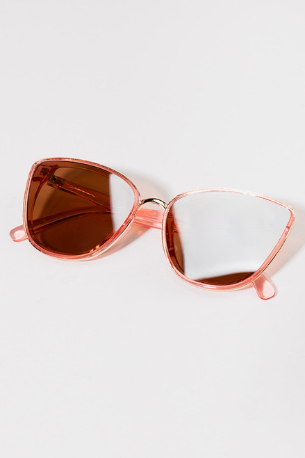 Susan Lens Over Frame Cat Eye Sunglasses