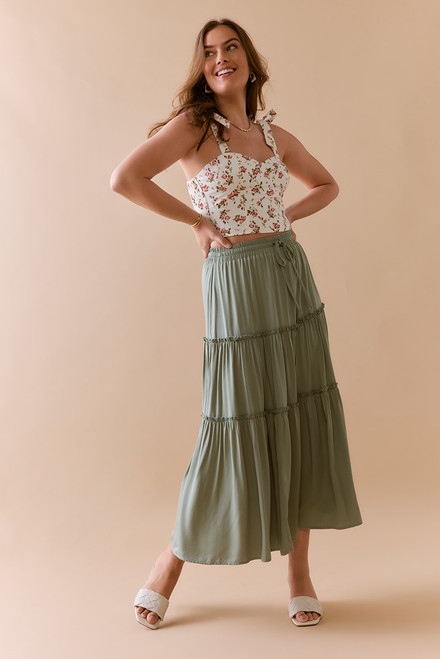 Natalie Tiered Maxi Skirt