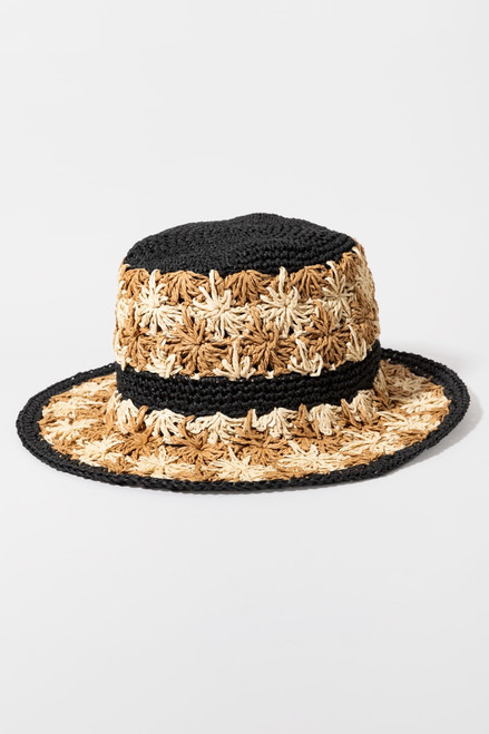 Sherrie Crochet Floral Bucket Hat