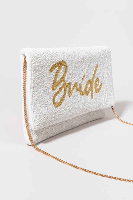 Bride Script Beaded Purse