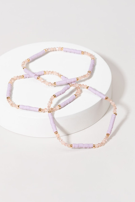 Monique Rubber And Bead Bracelet Set