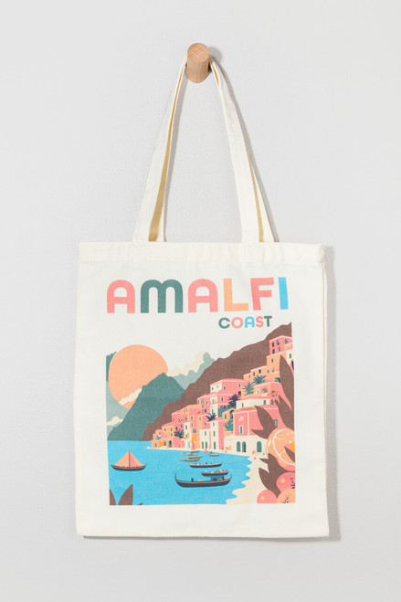 Amalfi Coast Graphic Tote Bag