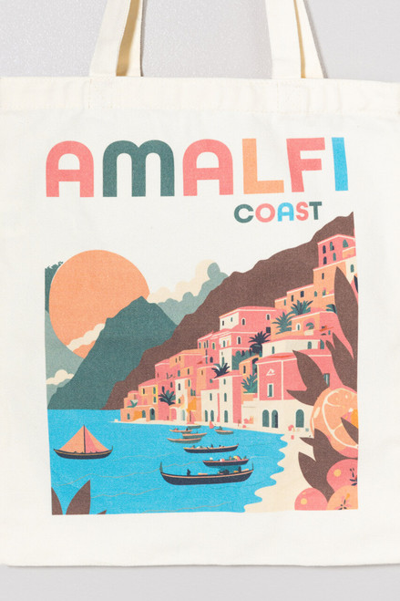 Amalfi Coast Graphic Tote Bag