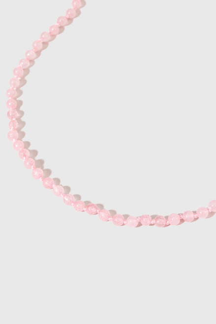 Jenessa Rose Quartz Necklace