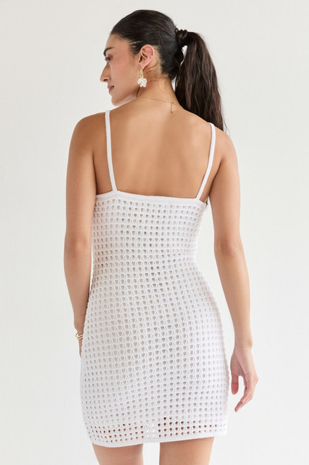 Valeria Solid Crochet Cover Up