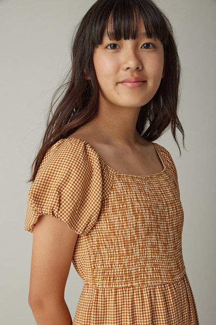 Hello Franki Smock Gingham Jumpsuit for girls