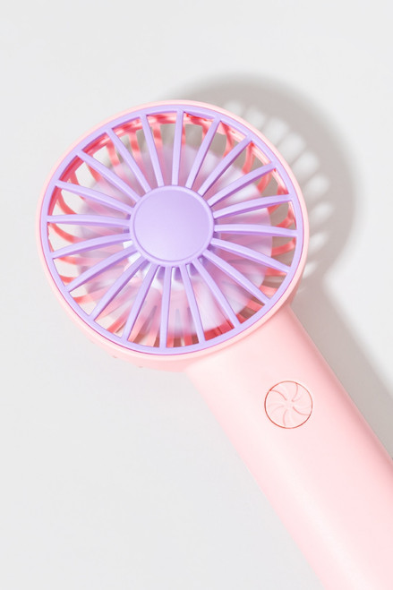 Mini Handheld Portable Pink Fan