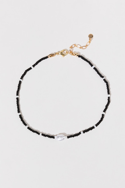 Heather Freshwater Pearl Seedbead Anklet