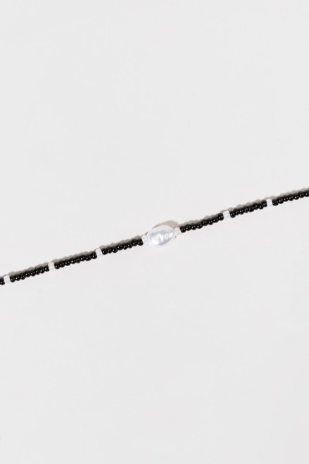Heather Freshwater Pearl Seedbead Anklet