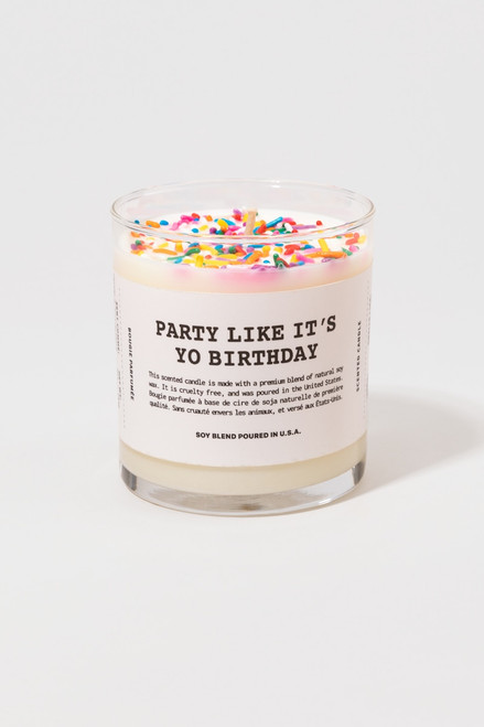 Candier Party Like It's Yo Birthday Candle 9oz