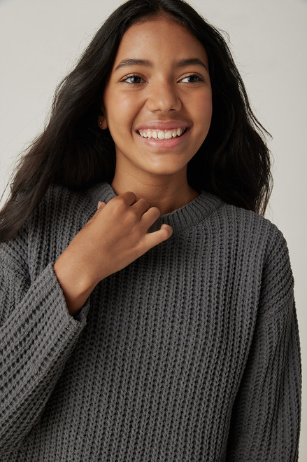 Hello Franki Boxy Crew Neck Sweater for girls