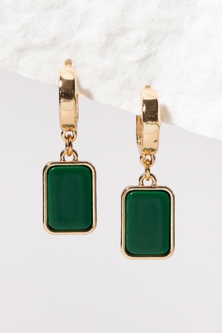 Ashlee Tablet Charm Earrings