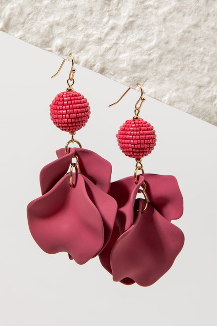 Kaye Epoxy Petals Earrings